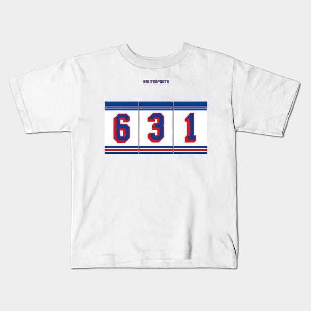 Rep Your Area Code (NYR 631) Kids T-Shirt by RUTSSports